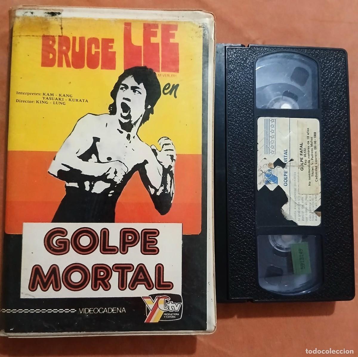 Cine: GOLPE MORTAL &bull; Bruce Lee, Kam - Kang &bull; King - Lung ARTES MARCIALES &bull; VHS