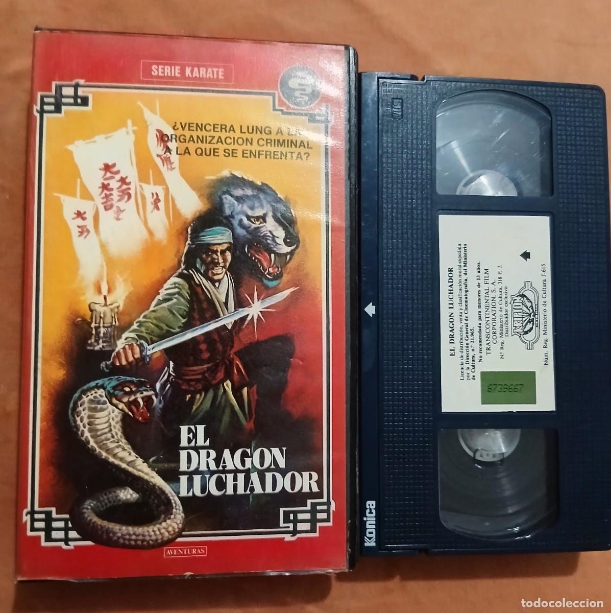 Cine: EL DRAG&Oacute;N LUCHADOR &bull; SERIE K&Aacute;RATE &bull; ARTES MARCIALES &bull; VHS