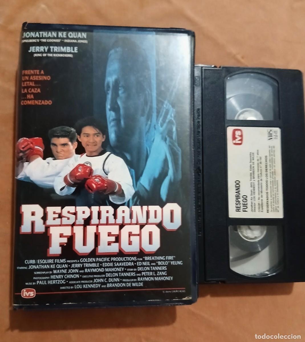 Cine: RESPIRANDO FUEGO &bull; LOU KENNEDY, BRANDON DE WILDE &bull; JONATHAN KE QUAN &bull; ARTES MARCIALES &bull; VHS
