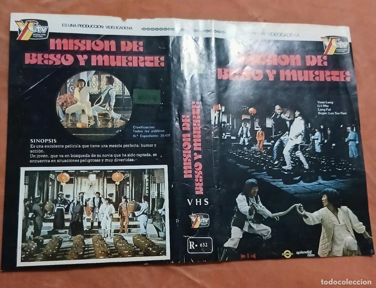Cine: Car&aacute;tula Original Vhs (a&ntilde;os 80) &bull; Misi&oacute;n de Beso y Muerte &bull; Artes Marciales