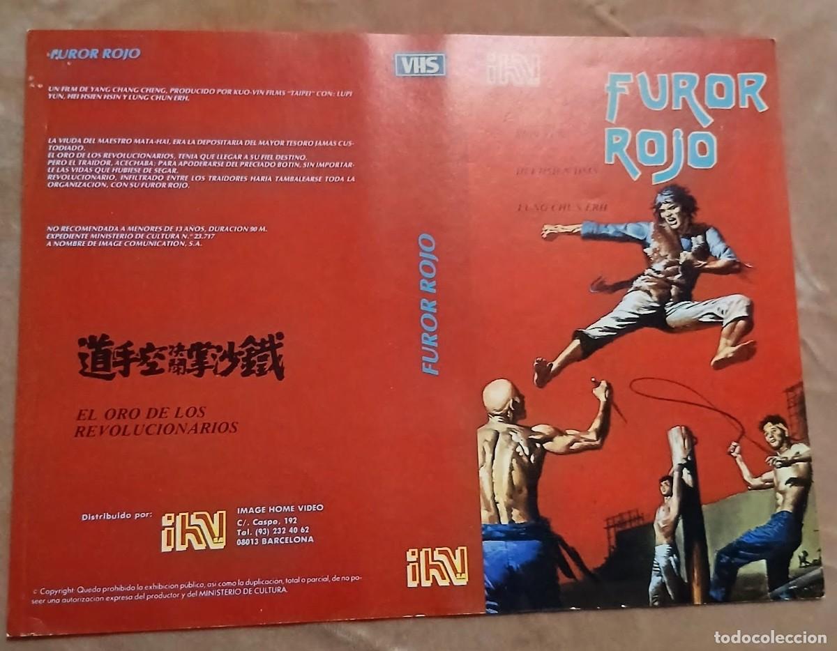 Cine: Car&aacute;tula Original Vhs (a&ntilde;os 80) &bull; Furor Rojo &bull; Artes Marciales