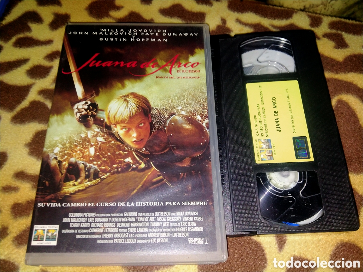 Cine: VHS- Juana de Arco- Caja grande