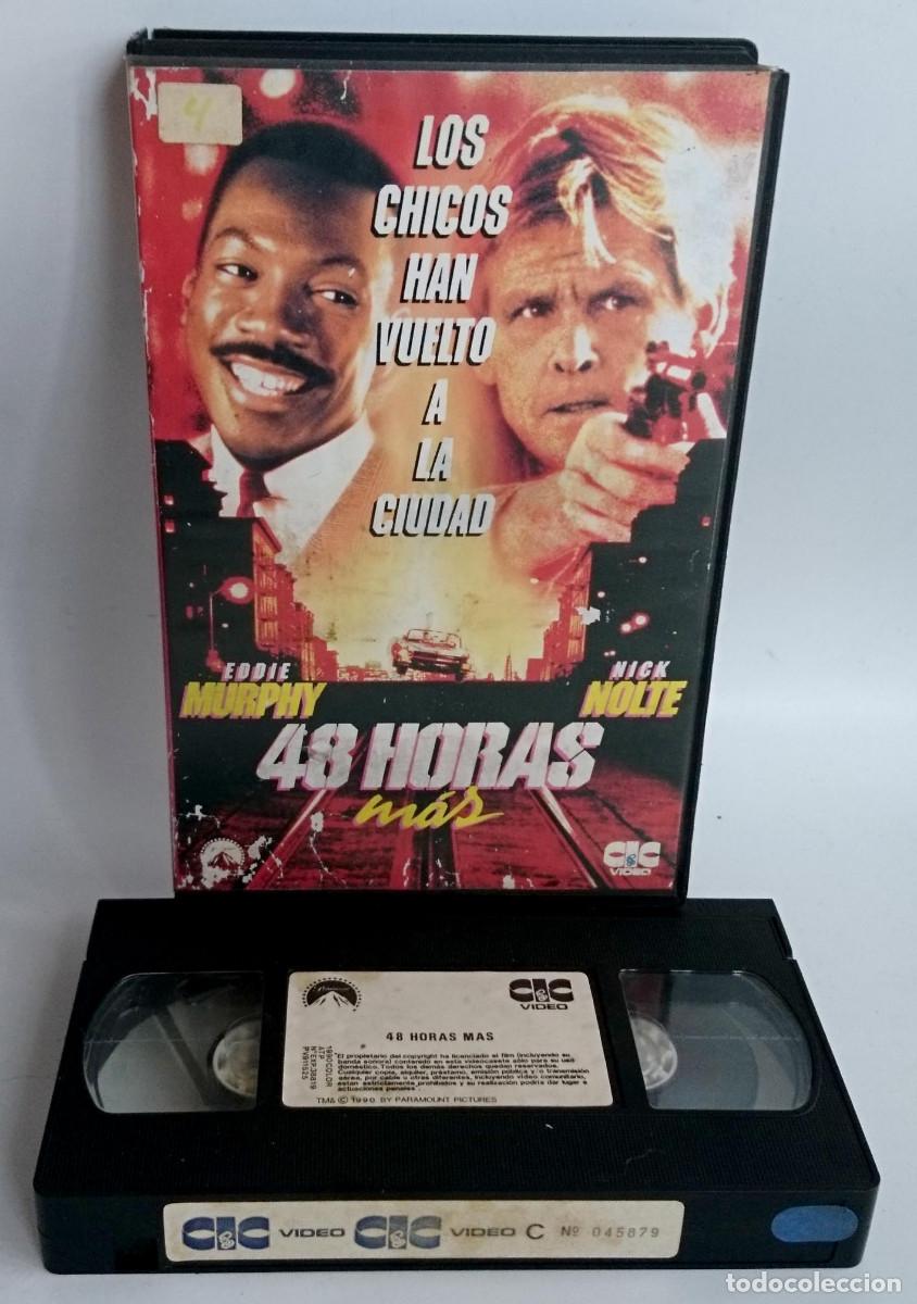Cine: 48 HORAS MAS DE EDDIE MURPHY Y NICK NOLTE EN VHS CAJA GRANDE DE C&C VIDEO