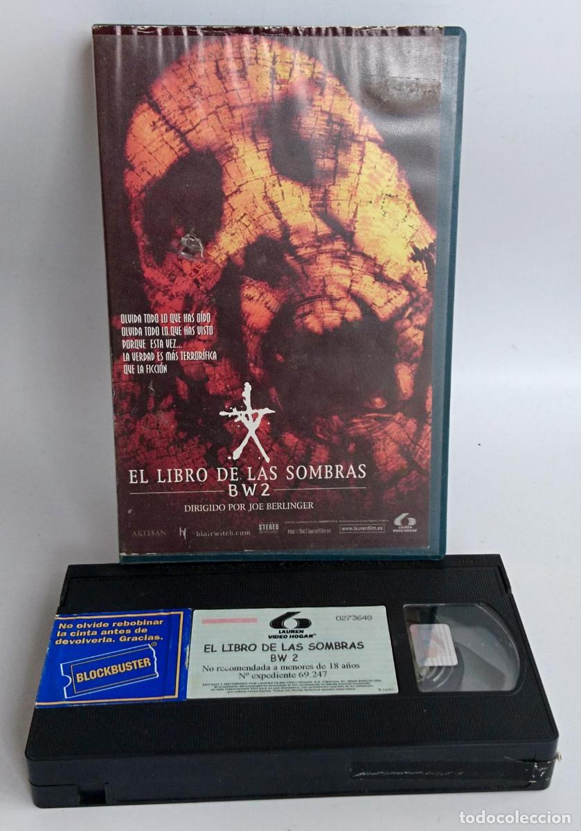 Cine: EL LIBRO DE LAS SOMBRAS BW2 EN VHS CAJA GRANDE DE LAUREN LA BRUJA DE BLAIR 2 B W 2