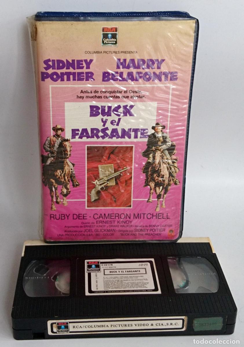 Cine: BUCK Y EL FARSANTE EN VHS CAJA GRANDE DE C&C RCA COLUMBIA