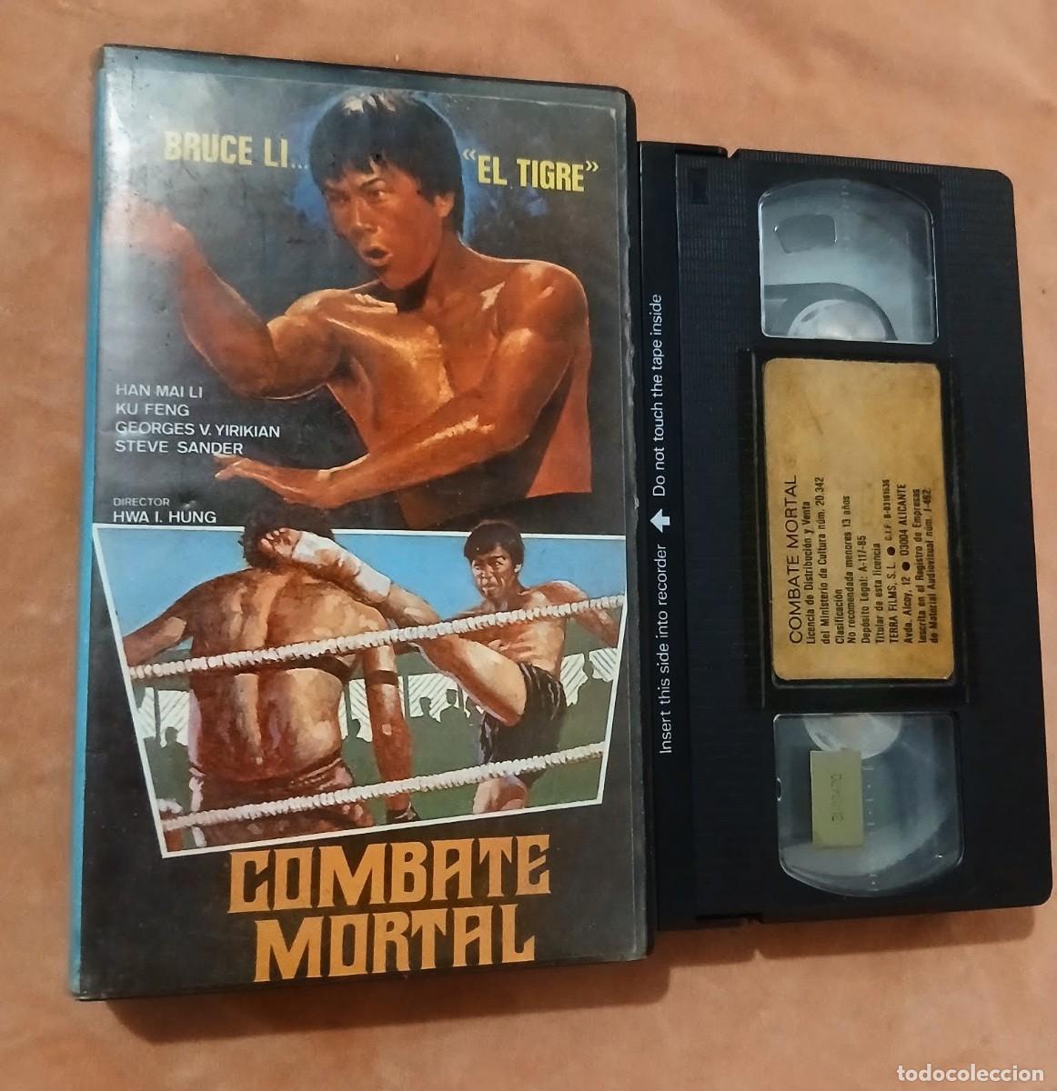 Cine: COMBATE MORTAL&bull; Bruce Li &rdquo;El Tigre&rdquo;&bull; ARTES MARCIALES &bull; VHS