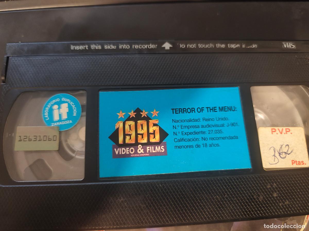 Cine: TERROR EN EL MENU (VHS) - Foto 3