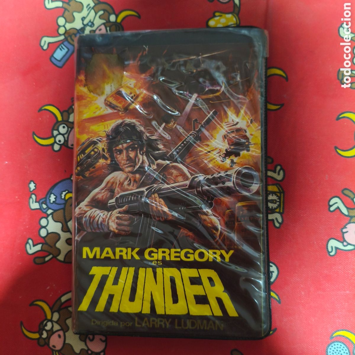 Cine: VHS THUNDER - MARK GREGORY - LARRY LUDMAN - RA