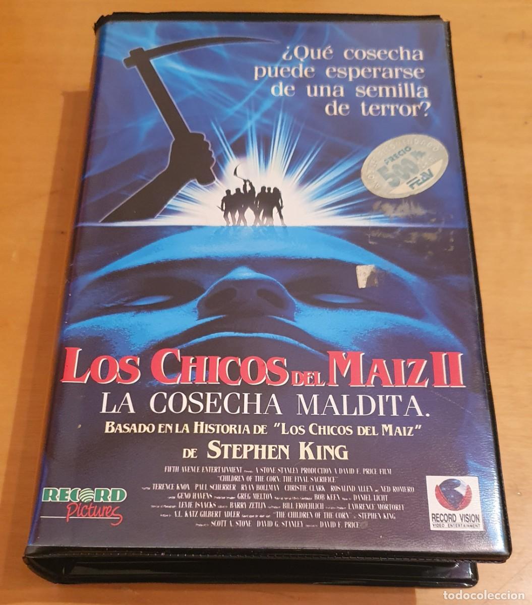 Cine: Pel&iacute;cula Vhs Los Chicos del Maiz II, la cosecha maldita. Record Vision 1993. Videoclub alquiler.
