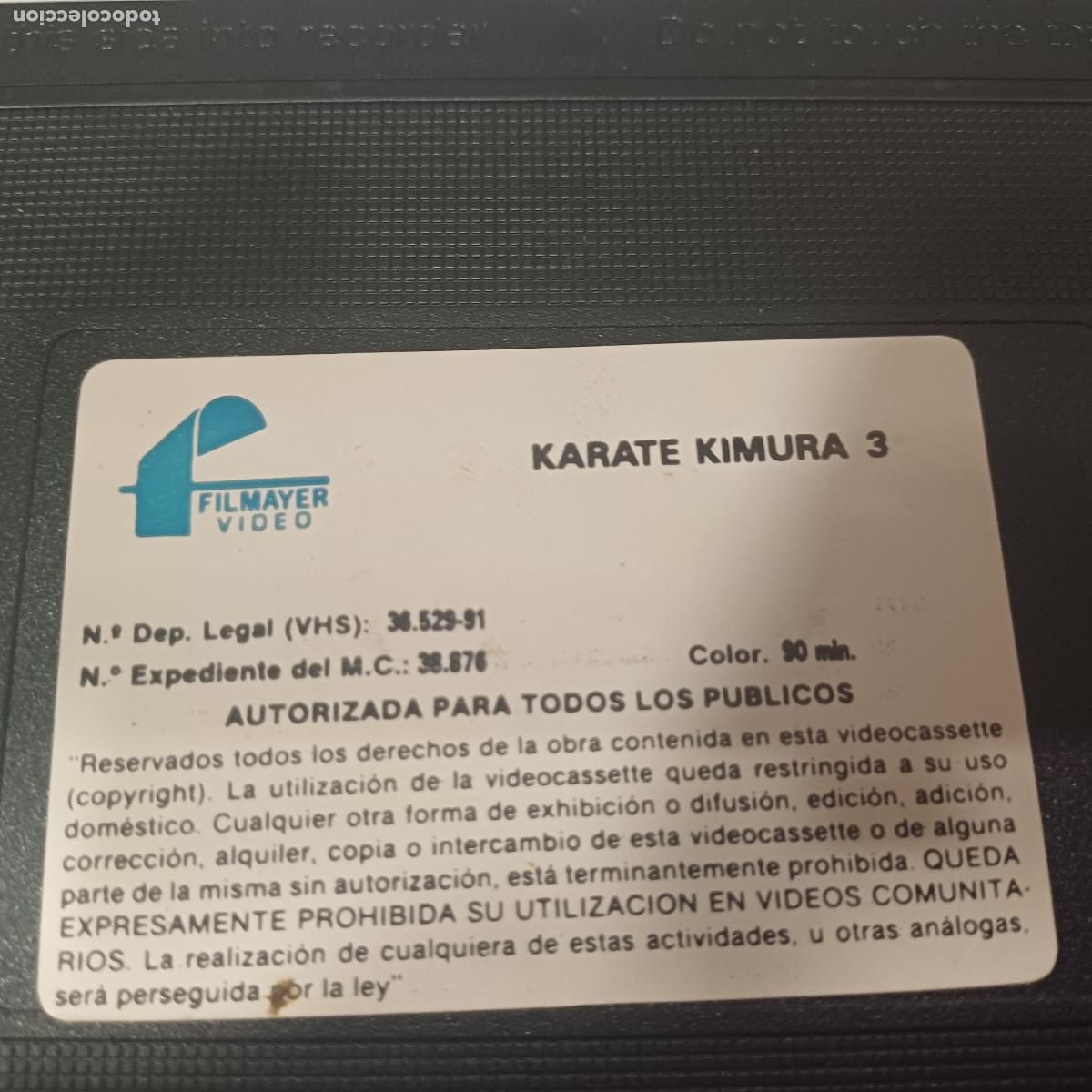 Cine: KARATE KIMURA III/VHS. - Foto 2