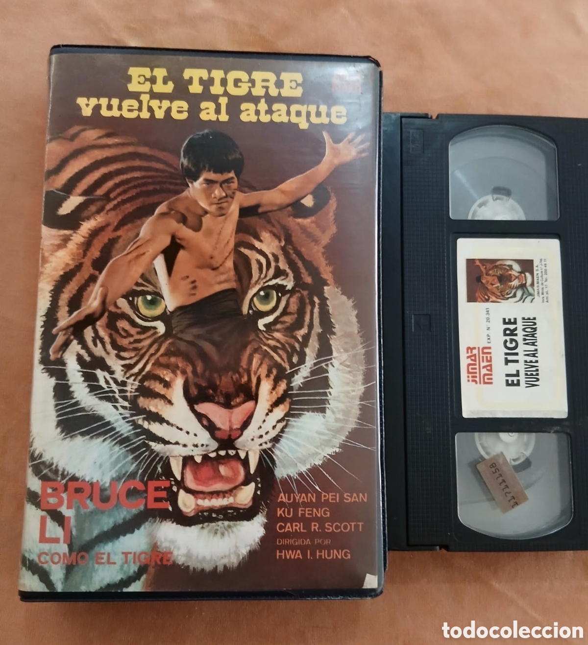 Cine: EL TIGRE VUELVE AL ATAQUE - BRUCE LI - KARATE, ARTES MARCIALES - VHS