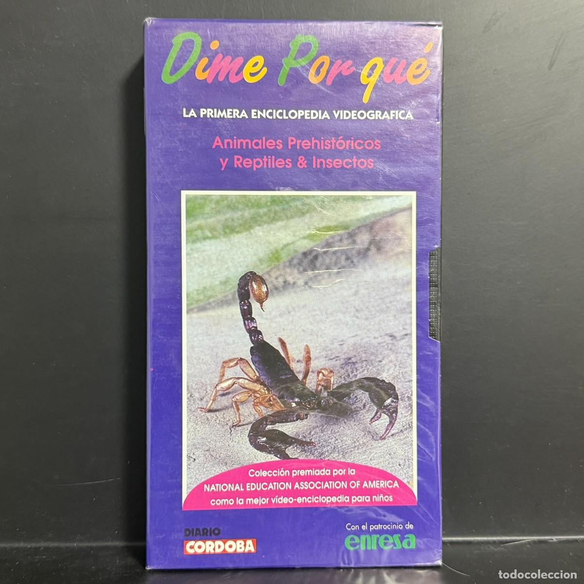 Cine: &rdquo;Dime Por Qu&eacute;&rdquo; ● Animales Prehist&oacute;ricos y Reptiles & Insectos ● [VHS] 1997 precintado