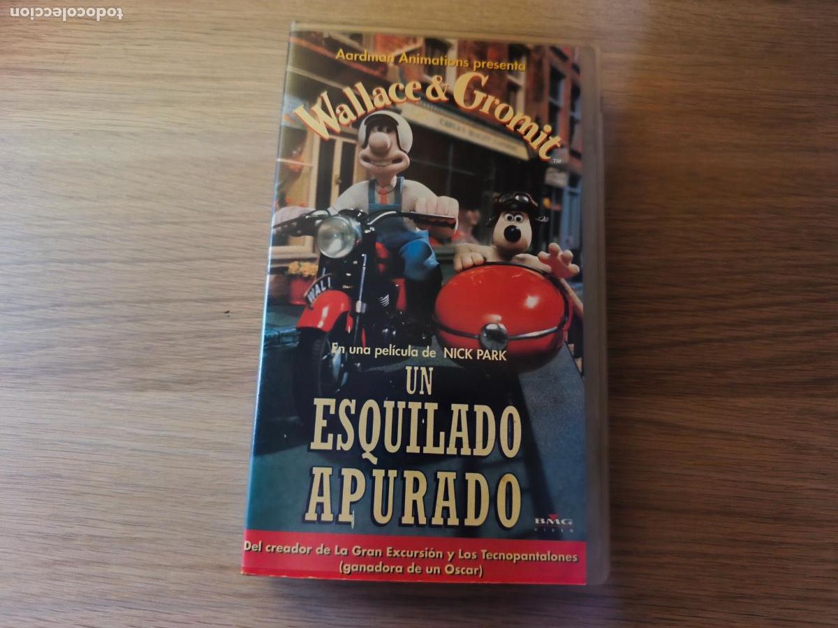 Cine: PELICULA VHS WALLACE Y GROMIT UN ESQUILADO APURADO A&Ntilde;O 1997
