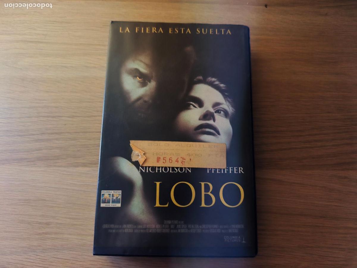 Cine: PELICULA VHS LOBO JACK NICHOLSON MICHELLE PFEIFFER A&Ntilde;O 1995