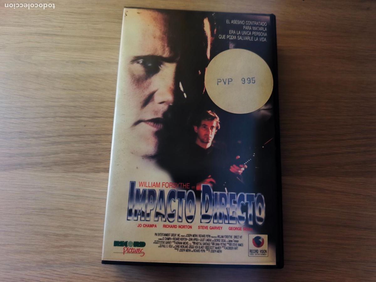 Cine: PELICULA VHS IMPACTO DIRECTO WILLIAM FORSYTHE A&Ntilde;O 1994