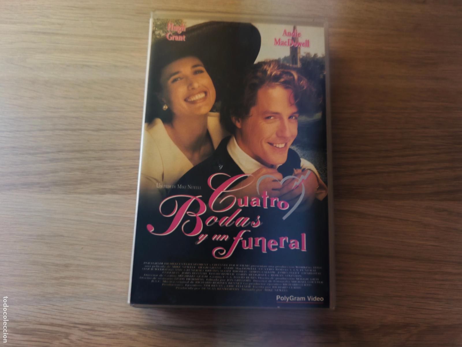 Cine: PELICULA VHS CUATRO BODAS Y UN FUNERAL HUGH GRANT A&Ntilde;O 1993