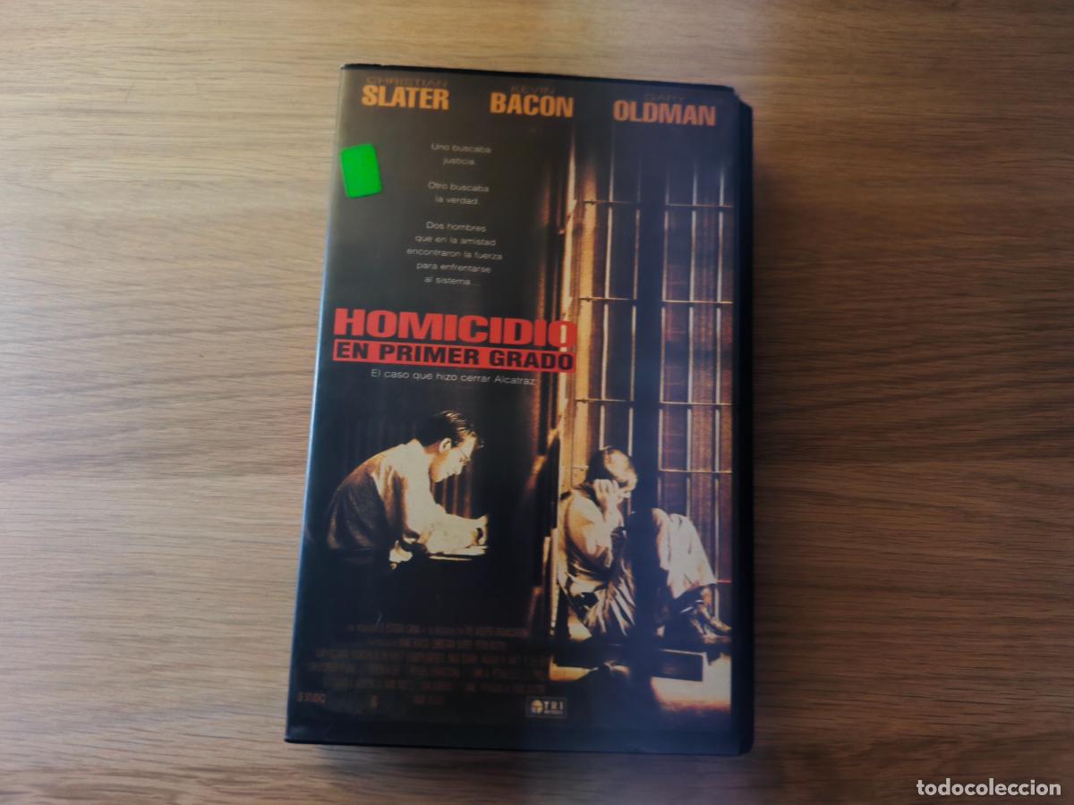 Cine: PELICULA VHS HOMICIDIO EN PRIMER GRADO SLATER BACON OLDMAN A&Ntilde;O 1996