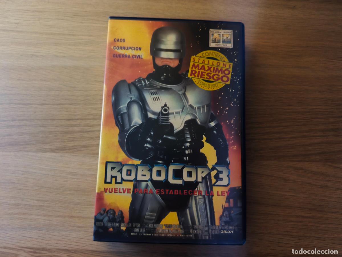 Cine: PELICULA VHS ROBOCOP 3 VUELVE PARA ESTABLECER LA LEY A&Ntilde;O 1993