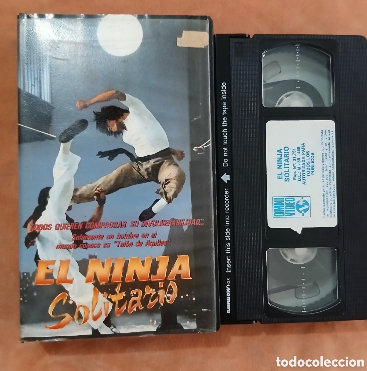 Cine: EL NINJA SOLITARIO - ARTES MARCIALES - VHS (UNICA EN TC)