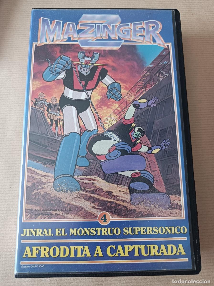 Cine: PEL&Iacute;CULA VHS IVS MAZINGER N&ordm; 4 JINRAI EL MONSTRUO SUPERS&Oacute;NICA AFRODITA A CAPTURADA