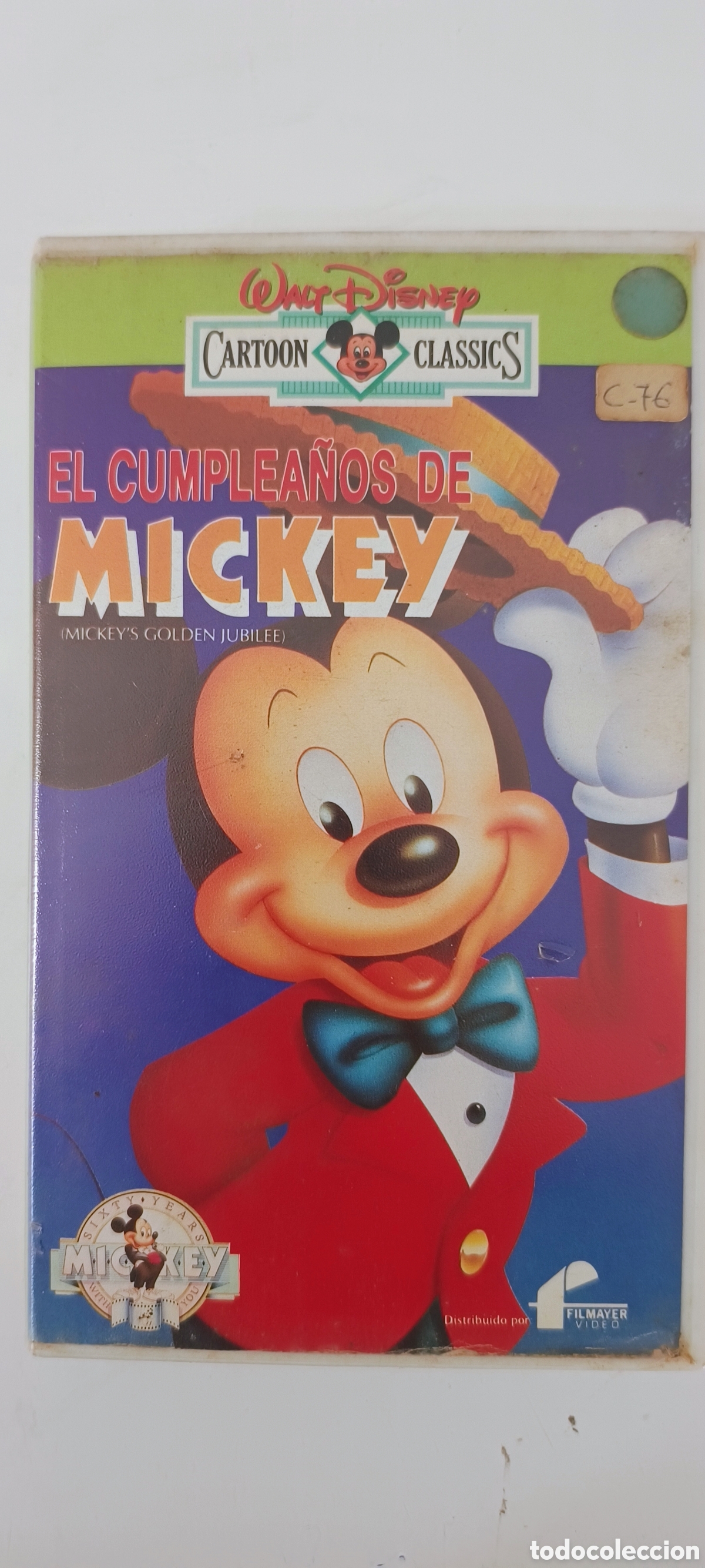 Cine: ESPA&Ntilde;OL LATINO VHS Mickey's Golden Jubilee El Cumplea&ntilde;os de Mickey 1988