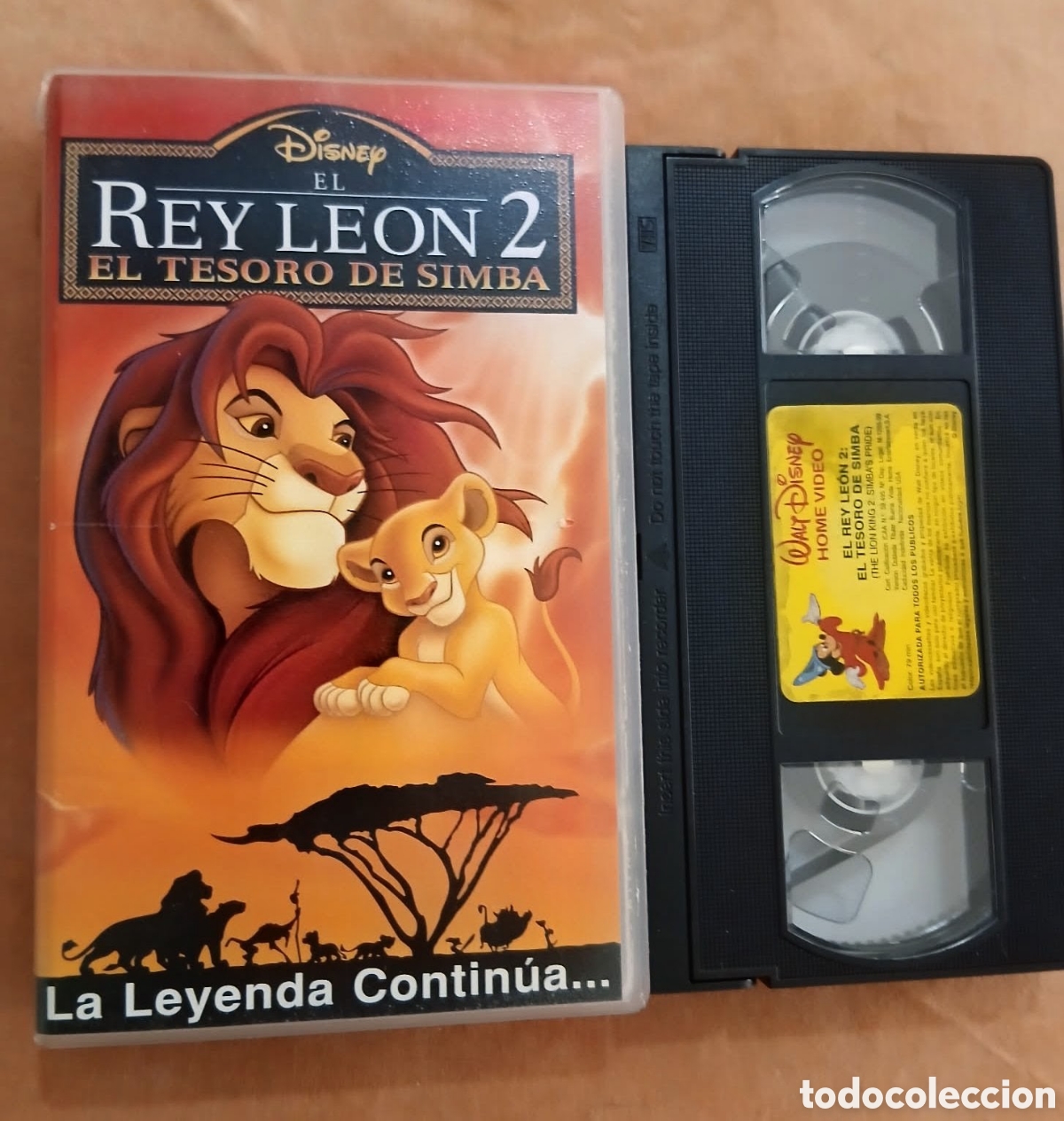 Cine: EL REY LE&Oacute;N 2 &bull; WALTDISNEY HOME VIDEO &bull; CINE ANIMACI&Oacute;N &bull; VHS