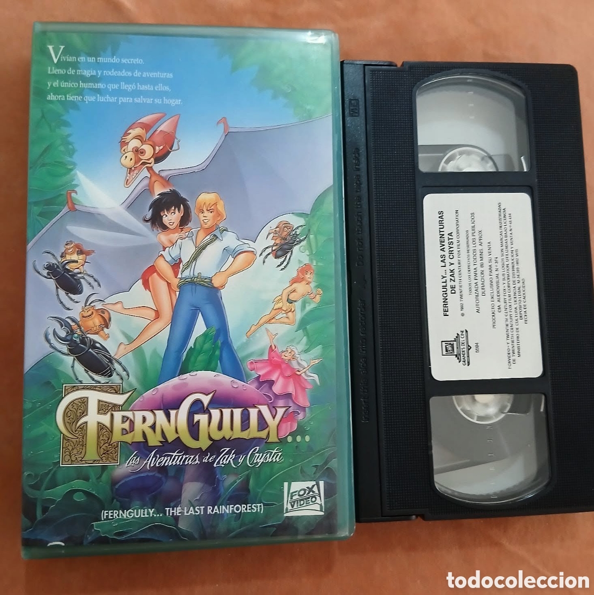 Cine: FERNGULLY &bull; LAS AVENTURAS DE ZAK Y CRYSTA &bull; CINE ANIMACI&Oacute;N &bull; VHS