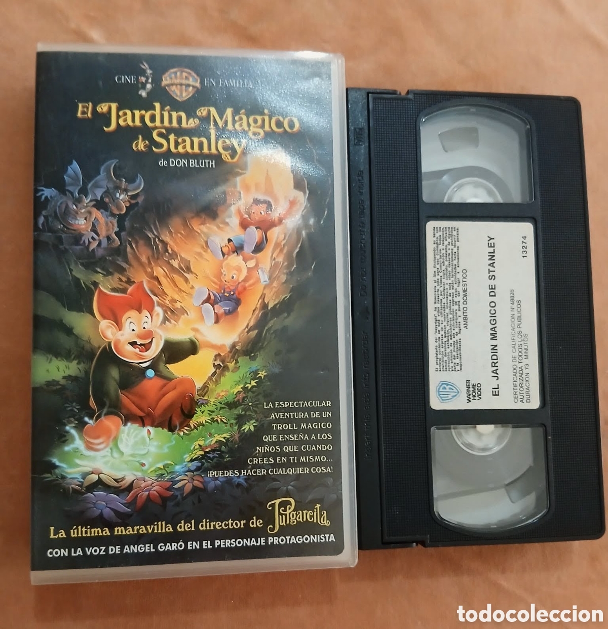 Cine: EL JARD&Iacute;N M&Aacute;GICO DE STANLEY &bull; WARNER HOME V&Iacute;DEO &bull; CINE ANIMACI&Oacute;N &bull; VHS