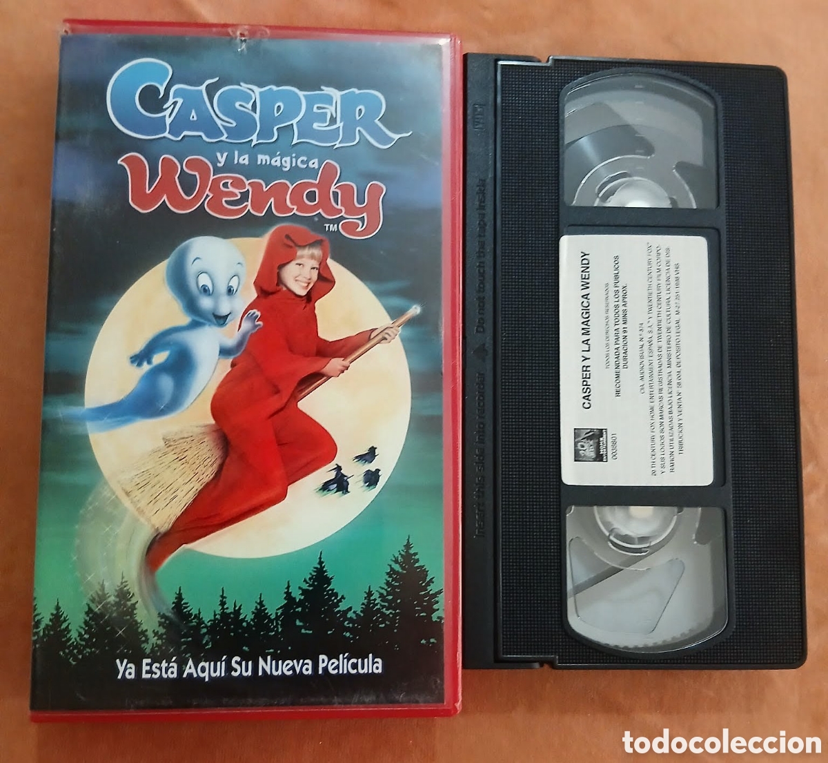 Cine: CASPER Y LA M&Aacute;GICA WENDY &bull; WARNER HOME V&Iacute;DEO &bull; CINE ANIMACI&Oacute;N &bull; VHS