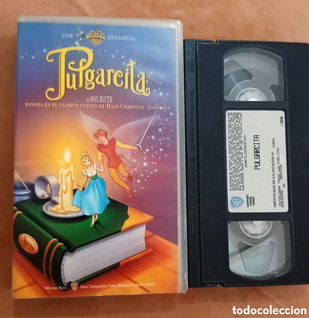 Cine: PULGARCITA &bull; WARNER HOME V&Iacute;DEO &bull; CINE ANIMACI&Oacute;N &bull; VHS