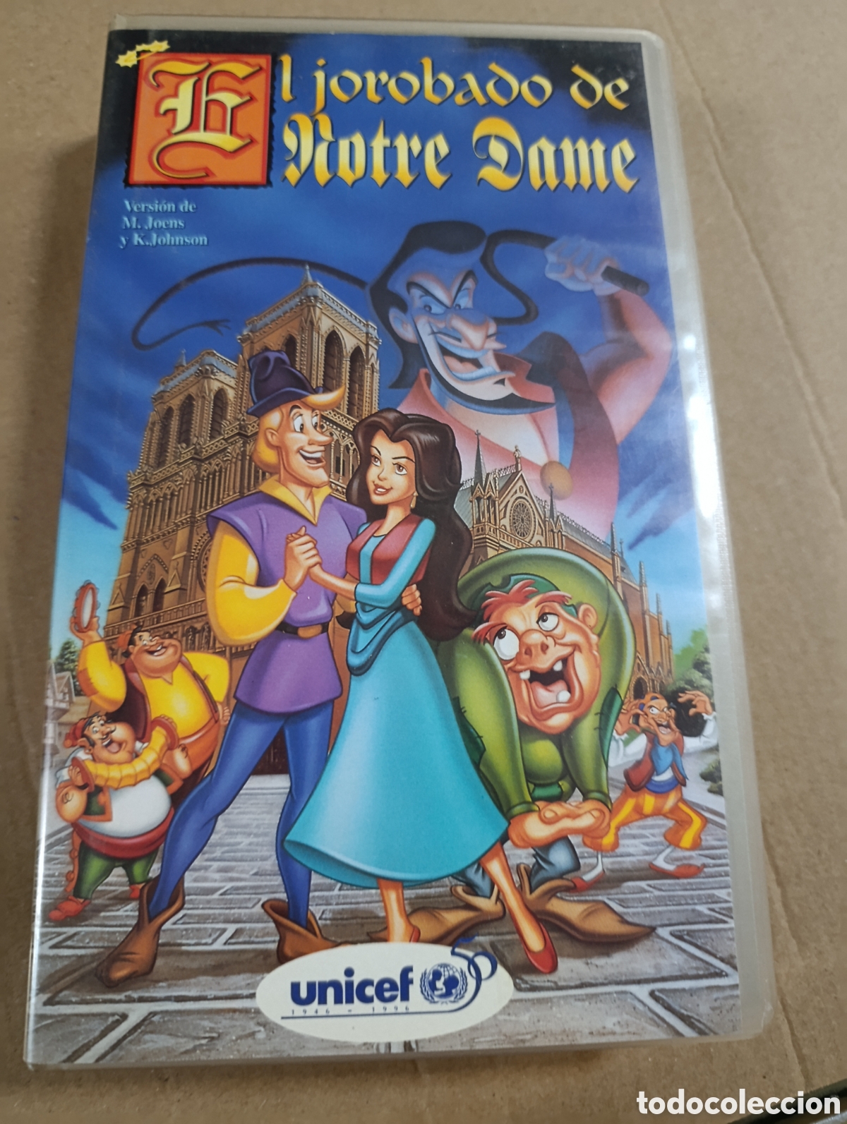 Cine: El Jorobado de Notre Dame. Unicef. VHS.
