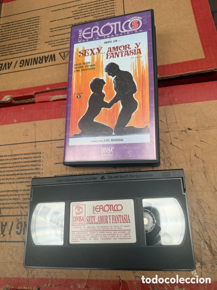 Cine: Sexy amor y fantas&iacute;a vhs er&ograve;tica porno