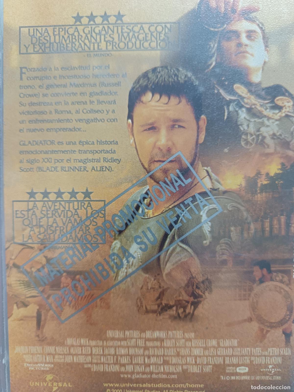 Cine: GLADIATOR de Ridley Scott. VHS - Foto 2