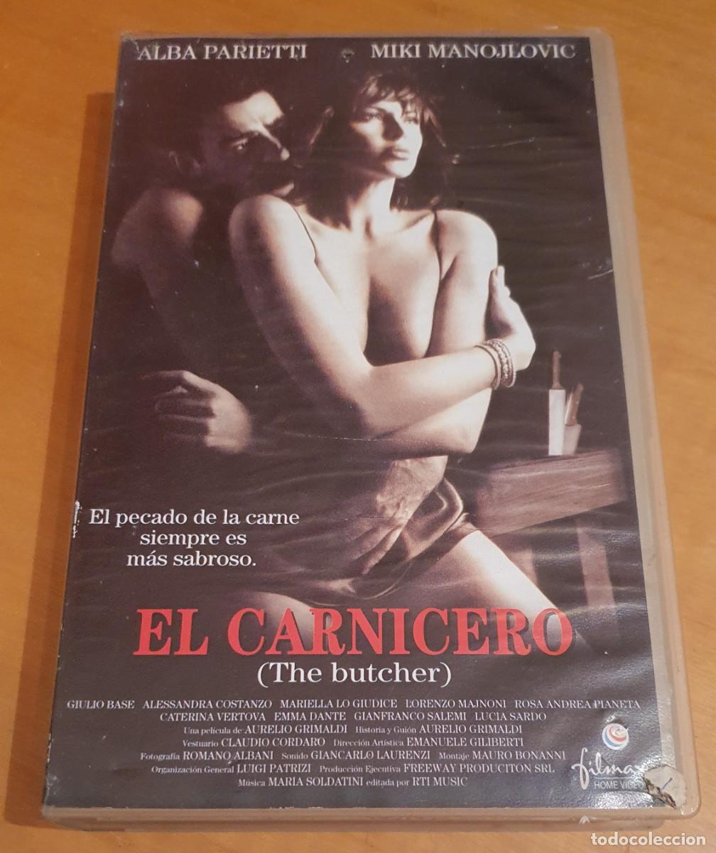 Cine: Pel&iacute;cula Vhs El Carnicero (The Butcher, 1988). Alba Parietti. Filmax 1999 Videoclub alquiler.