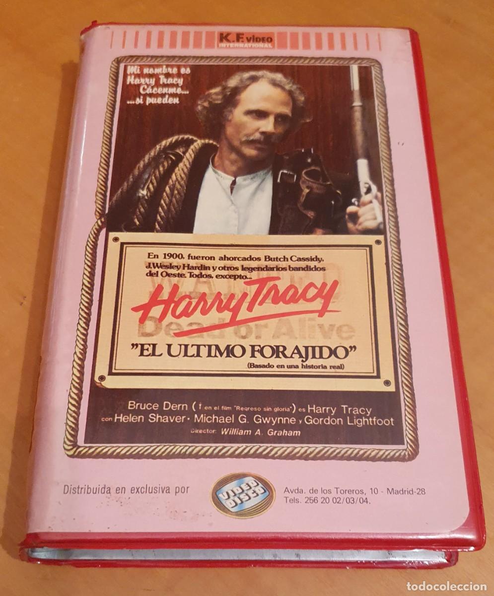 Cine: Pel&iacute;cula Vhs Harry Tracy, El &Uacute;ltimo Forajido. Bruce Dern. Video Disco. Videoclub alquiler.