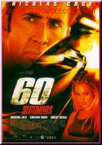 Cinema: 60 SEGUNDOS Nicolas Cage, Angelina Jolie, Giovanni Ribisi, Robert Duvall, Delroy Lindo,2000