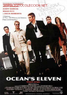 Cin&eacute;ma: OCEAN'S ELEVEN. (CLOONEY Y PITT)
