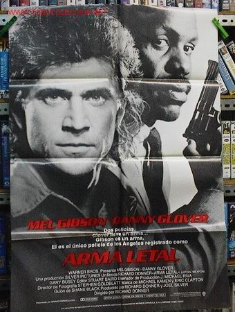 Cine: E986 ARMA LETAL POSTER ORIGINAL - Foto 1