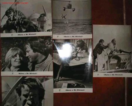 Cin&eacute;ma: Fotos en negro. Juego de 6. &iexcl;MATEN A MR.MITCHELL!