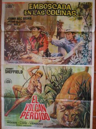 Cine: EMBOSCADA EN LAS COLINAS. EL VOLCAN PERDIDO (TARZAN)