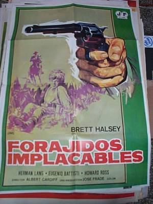 Cine: FORAJIDOS IMPLACABLES poster original de cine de 70x100cm - Foto 1