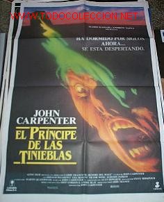 Cine: Poster original de cine 70x100cm EL PR&iacute;NCIPE DE LAS TINIEBLAS