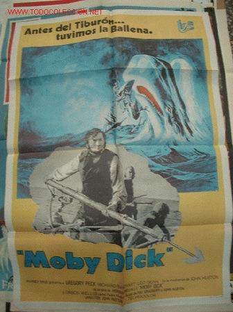 Cine: MOBY DICK CON GREGORY PECK poster original