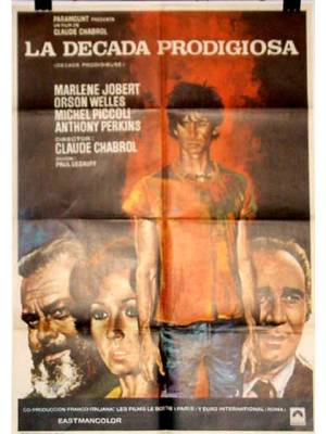 Cine: CARTEL LA DECADA PRODIGIOSA CON ANTHONY PERKINS - Foto 1
