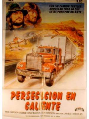 Cine: CARTEL DE CINE PERSECUCION EN CALIENTE - Foto 1