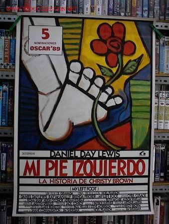 Cine: MI PIE IZQUIERDO POSTER ORIGINAL - Foto 1