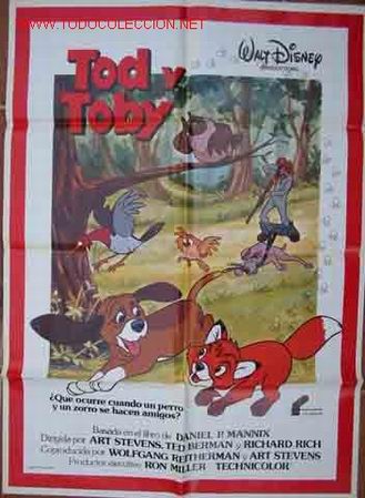 Cine: POSTER CINE: TOD Y TOBY - Foto 1