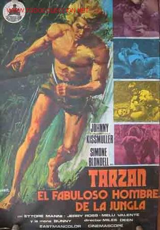 Cinema: POSTER CARTEL: TARZAN EL FABULOSO HOMBRE DE LA JUNGLA