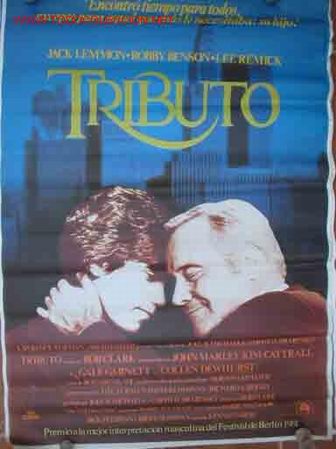Cinema: POSTER CARTEL: TRIBUTO. 70X100, 1981, Premio Festival de Berlin. Jak Lemmon, Robby Benson, ...