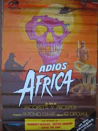 Cinema: POSTER CARTEL: ADIOS AFRICA. Cinemaster, 70X100 cm